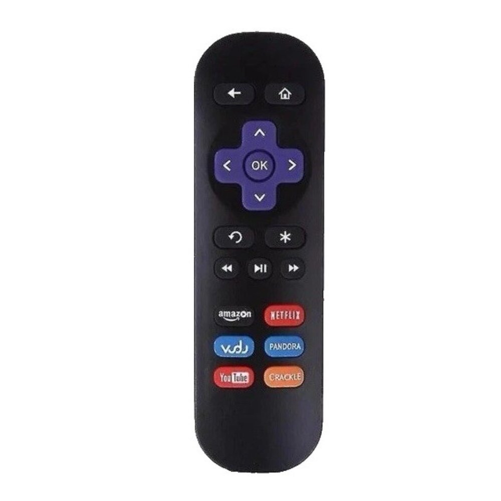 Replacement Universal Tv Remote Control Compatible with Roku TVs, Black, New